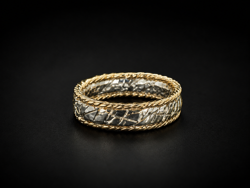14k Yellow/Gold Sterling Silver Ring - Made to order