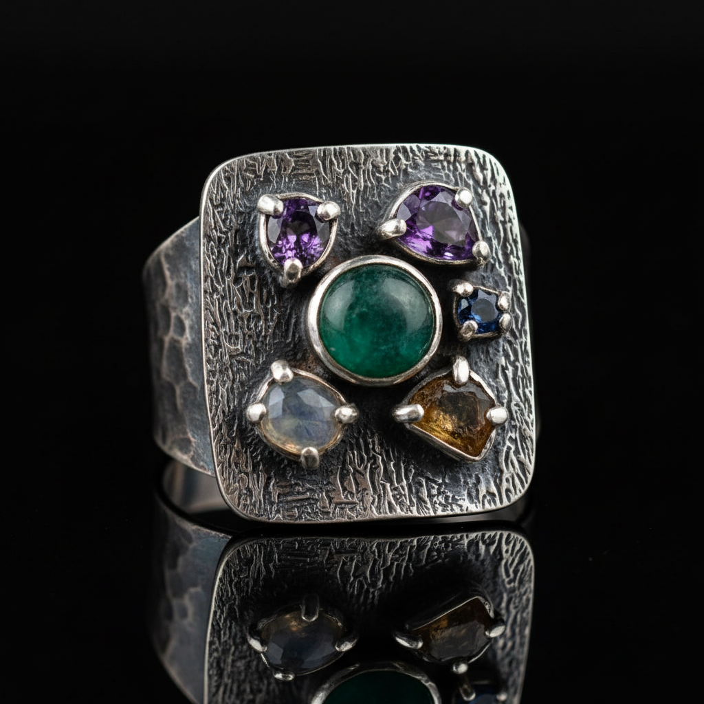 Multi-Gem Rectangular Ring